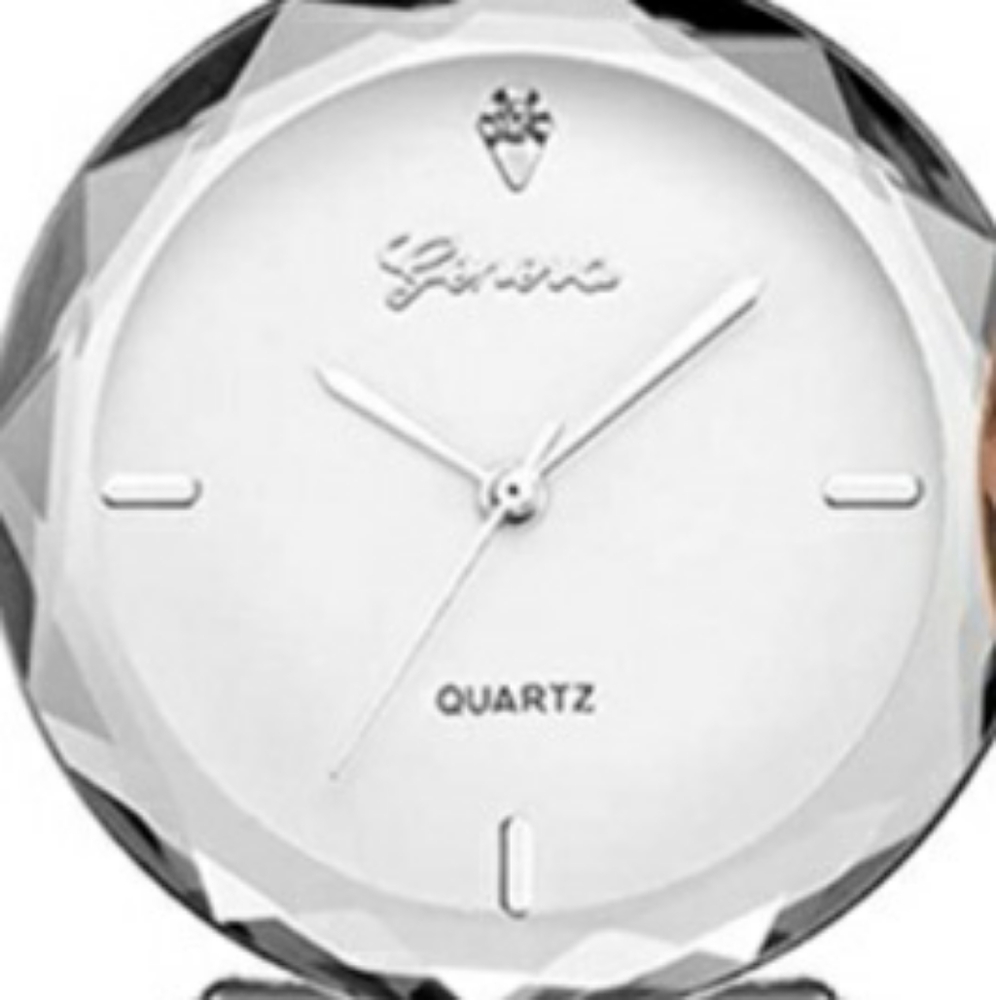 Silver w/Mesh stainless steel watch band.